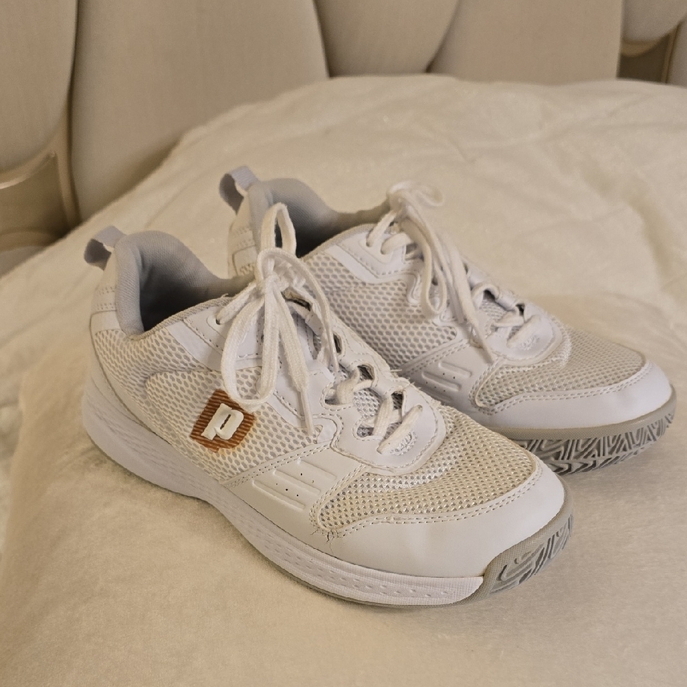 Prince White and Gray Sneakers Men Size 8.5